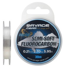 Флюорокарбон Savage Gear Semi-Soft Seabass 30m 0.32mm 5.51kg Clear (1854.18.68)