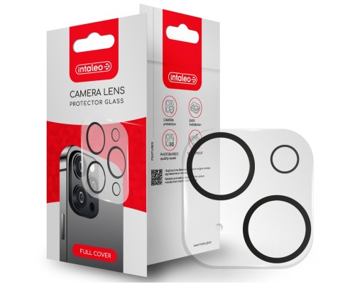 Скло захисне Intaleo Camera Lens Apple Iphone 15 Plus Black (1283126576850)