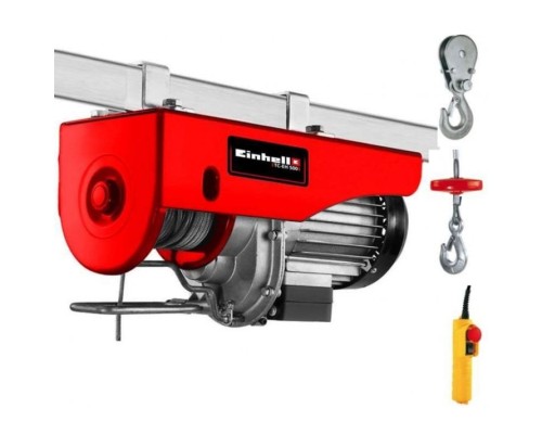 Лебідка Einhell тельфер TC-EH 500, 1000Вт до 500кг, трос 12м. 15кг (2255140)