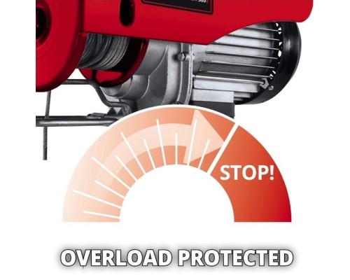 Лебідка Einhell тельфер TC-EH 500, 1000Вт до 500кг, трос 12м. 15кг (2255140)