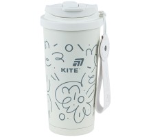 Термокружка Kite 550 мл, біла (K25-1226-3)