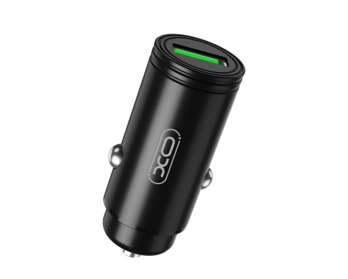 Зарядний пристрій XO USB QC3.0 black (CC39-BK)