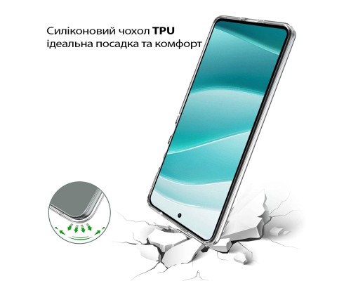 Чохол до мобільного телефона BeCover Silicone Motorola Edge 60 Transparent (713771)