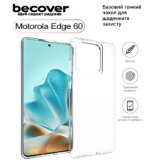 Чохол до мобільного телефона BeCover Silicone Motorola Edge 60 Transparent (713771)