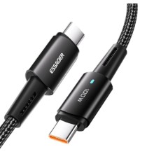 Дата кабель USB-C to USB-C 0.5m 100W black Essager (EXCTT1-CGB01)