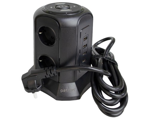 Мережевий фільтр живлення Patron SP-1663-USBTW (EXT-PN-SP-1663-USBTW)