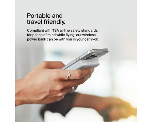 Батарея універсальна Belkin 8000mAh MagSafe Wireless Qi2 White (BPD007BTWH)