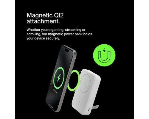 Батарея універсальна Belkin 8000mAh MagSafe Wireless Qi2 White (BPD007BTWH)