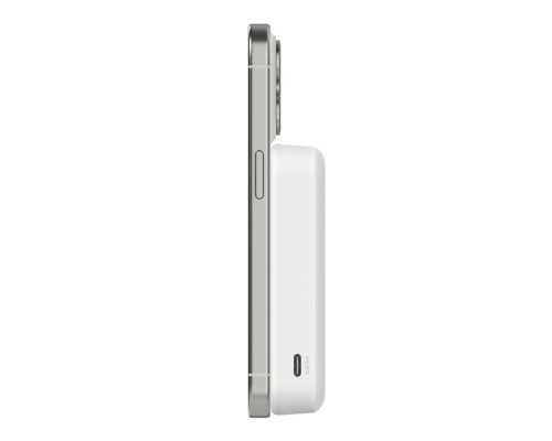 Батарея універсальна Belkin 8000mAh MagSafe Wireless Qi2 White (BPD007BTWH)