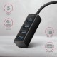 Концентратор AXAGON USB 3.1 to 4xUSB 3.0 0.2m black (HUE-M1A)