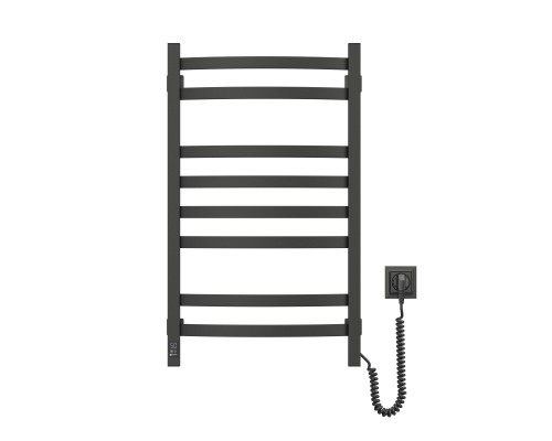 Сушарка для рушників Navin Avalon, 800х480, таймер-регулятор, сталь, чорний муар, праве підключення (12-203053-4880)