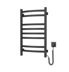 Сушарка для рушників Navin Avalon, 800х480, таймер-регулятор, сталь, чорний муар, праве підключення (12-203053-4880)