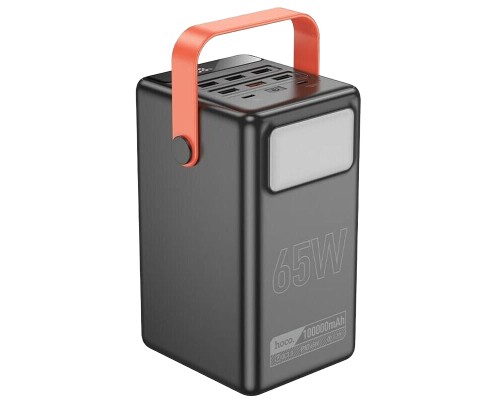 Батарея універсальна HOCO 100000mAh Max Centurion PD/65W, QC, LED Lamp, Black (DB03 / 714722)