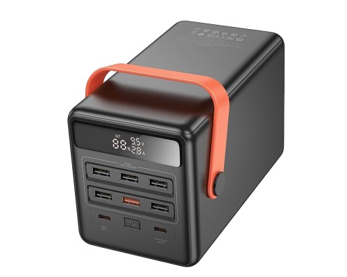 Батарея універсальна HOCO 100000mAh Max Centurion PD/65W, QC, LED Lamp, Black (DB03 / 714722)