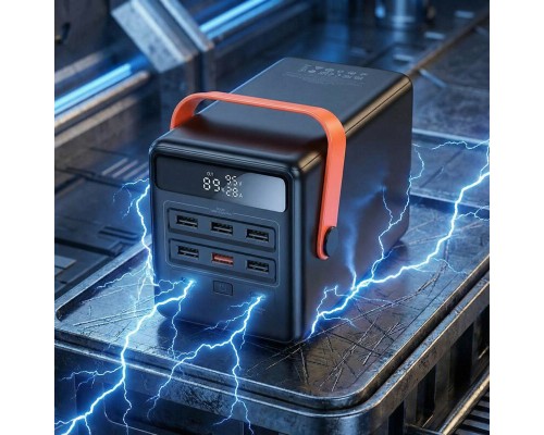 Батарея універсальна HOCO 100000mAh Max Centurion PD/65W, QC, LED Lamp, Black (DB03 / 714722)
