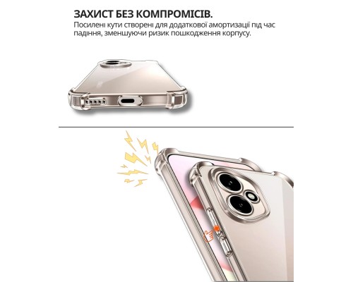 Чохол до мобільного телефона BeCover Anti-Shock Honor 400 Clear (714710)