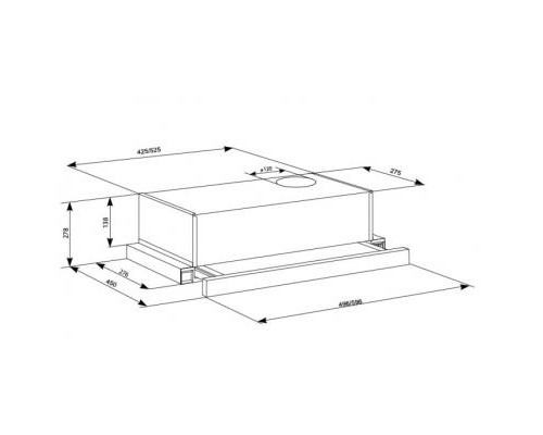 Витяжка кухонна Eleyus LOTUS 470 60 BG (LOTUS47060BG)