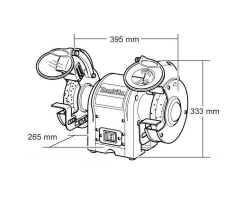 Точильний верстат Makita GB 801 (GB801)
