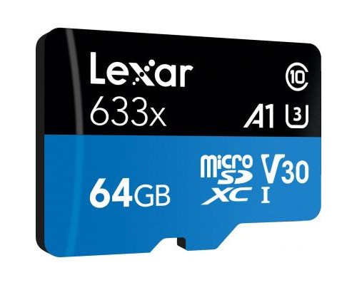 Карта пам'яті Lexar 64GB microSDXC class 10 UHS-I 633x (LSDMI64GBB633A)