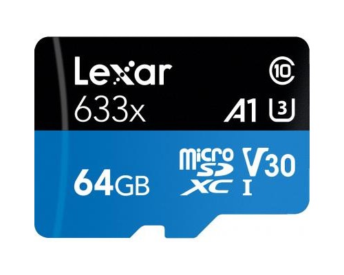 Карта пам'яті Lexar 64GB microSDXC class 10 UHS-I 633x (LSDMI64GBB633A)