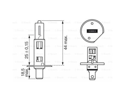 Автолампа Bosch галогенова 55W (1 987 302 801)