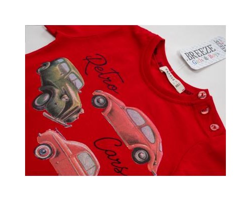 Набір дитячого одягу Breeze з машинками (15928-110B-red)
