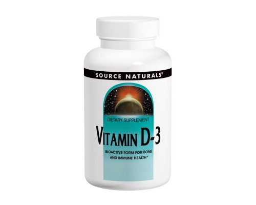 Вітамін Source Naturals Вітамін D-3 2000IU, 200 капсул (SNS-02145)