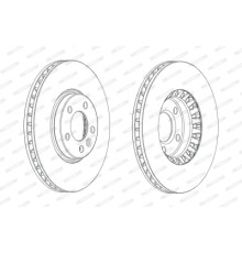 Гальмівний диск FERODO DDF2182C-1