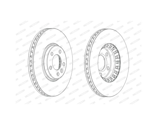 Гальмівний диск FERODO DDF2182C-1