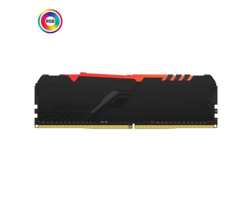 Модуль пам'яті для комп'ютера DDR4 32GB (2x16GB) 3600 MHz Fury Beast RGB Kingston Fury (ex.HyperX) (KF436C18BBAK2/32)