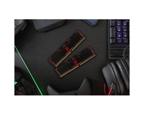 Модуль пам'яті для комп'ютера DDR4 32GB (2x16GB) 3200 MHz IRDM Black Goodram (IR-X3200D464L16A/32GDC)