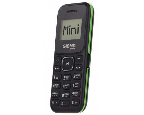 Мобільний телефон Sigma X-style 14 MINI Black-Green (4827798120729)