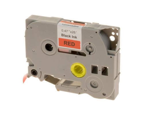 Стрічка для принтера етикеток UKRMARK RL-B-T431P-BK/RE, аналог TZE431. 12 мм х 8 м (900248)