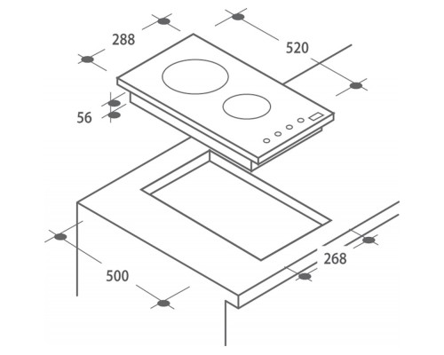 Варочна поверхня Candy CID30/G3