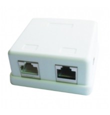 Комп'ютерна розетка Cablexpert RJ45x2 FTP, cat.5e (NCAC-HS-SMB2)