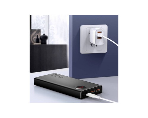 Батарея універсальна Baseus Adaman Metal 20000mAh, PD/22.5W, QC/3.0, Lightning (PPAD000101) 