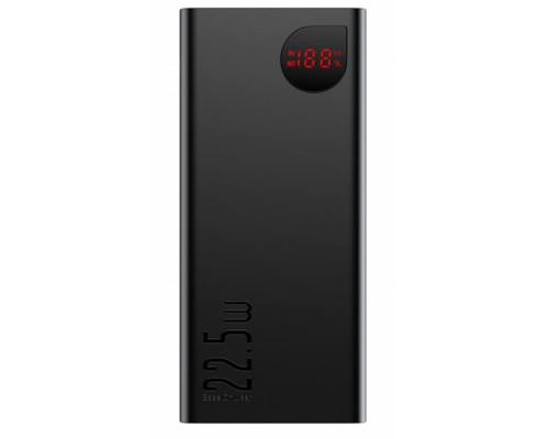 Батарея універсальна Baseus Adaman Metal 20000mAh, PD/22.5W, QC/3.0, Lightning (PPAD000101) 
