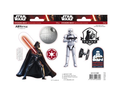 Стікер-наклейка ABYstyle Star Wars — Vador/Trooper (Вейдер/Штурмовик) 16х11 см / 2 ар (ABYDCO361)