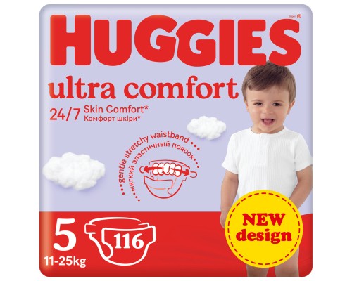 Підгузки Huggies Ultra Comfort 5 (12-22 кг) M-Pack 116 шт (5029053590530)