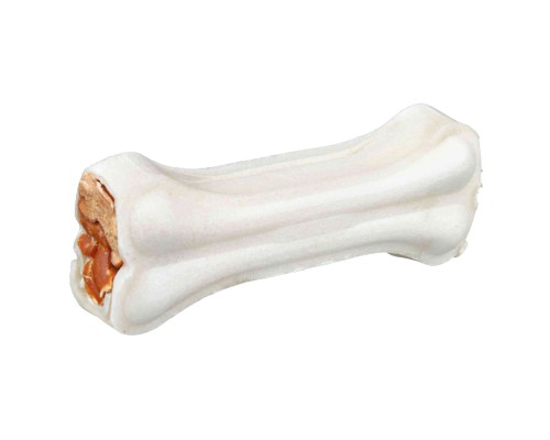 Ласощі для собак Trixie Кістка для чищення зубів з качкою Denta Fun 12 см 120 г (4011905313924)