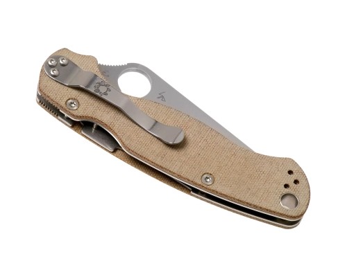 Ніж Spyderco Para Military 2 Brown Micarta CPM Cru-Wear (C81MPCW2)