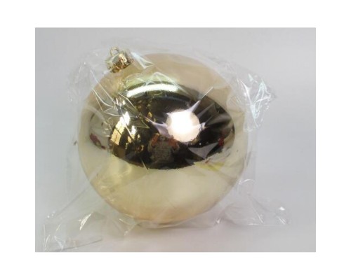 Ялинкова іграшка Novogod`ko куля пластик, 15 cм, золото, глянець (974066)