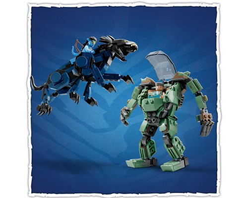 Конструктор LEGO Avatar Нейтірі та Танатор проти Куарітча у скафандрі УМП 560 деталей (75571)