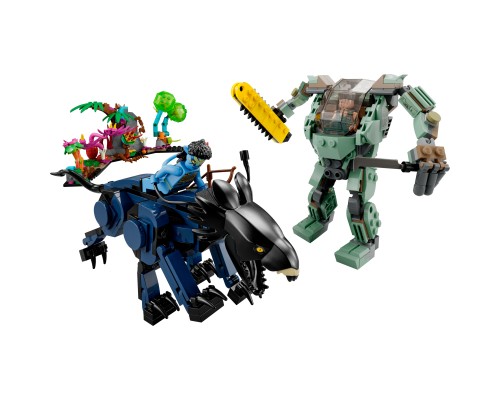 Конструктор LEGO Avatar Нейтірі та Танатор проти Куарітча у скафандрі УМП 560 деталей (75571)