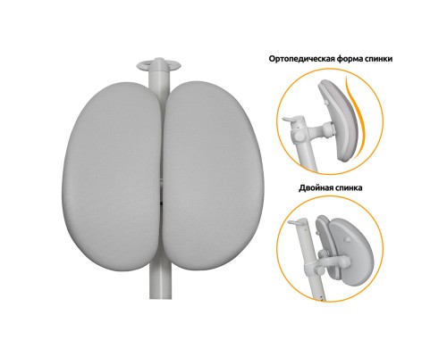Дитяче крісло Mealux Ortoback Duo Plus Grey (Y-510 G Plus)