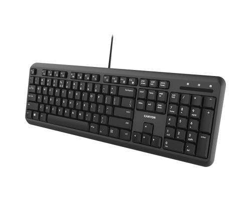 Клавіатура Canyon HKB-20 USB Black (CNS-HKB02-RU)