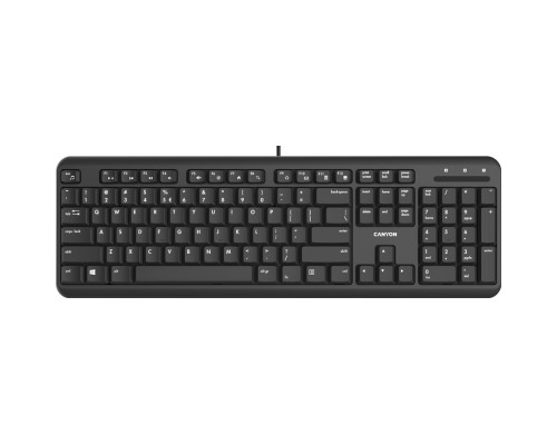 Клавіатура Canyon HKB-20 USB Black (CNS-HKB02-RU)