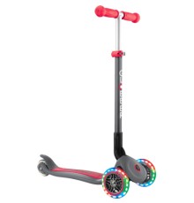 Самокат Globber Primo Foldable Lights сіро-червоний (432-120-2)