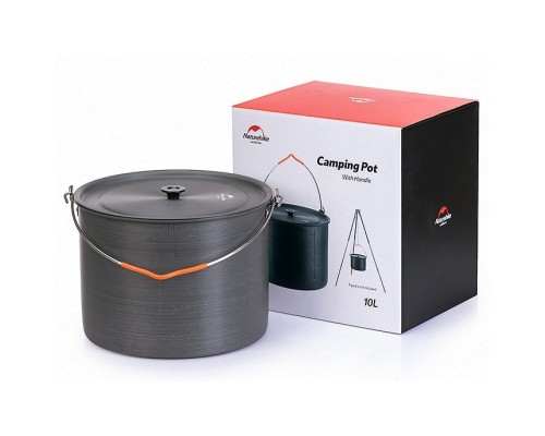 Котел туристичний Naturehike Camping NH19CJ003 10 л Grey (6927595738276) Котел туристичний Naturehike Camping NH19CJ003 10 л Grey (6927595738276)