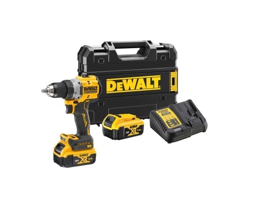 Шуруповерт DeWALT XR Li-Ion 18V 5Ah, 90 Нм, 0-650/0-2000 об/хв (DCD800P2T)